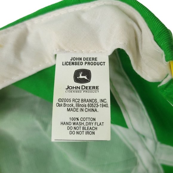 2005 John Deere Classic Green Yellow Snapback Cap Trucker Farmer Baseball Hat - Picture 8 of 13
